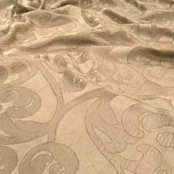 Classic Jacquard Table Linen in Taupe