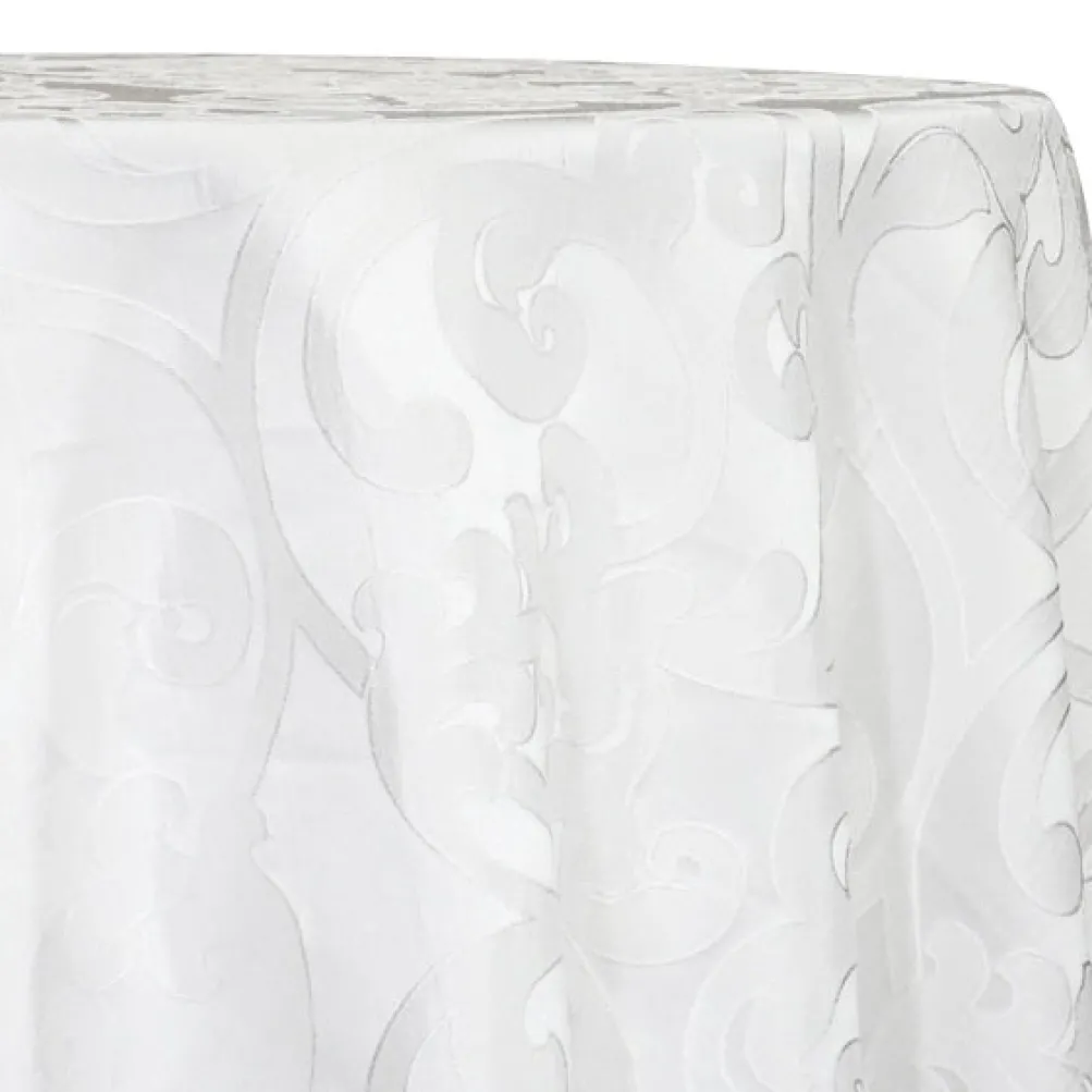 Classic Jacquard Table Linen in Ivory