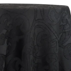 Classic Jacquard Table Linen in Black