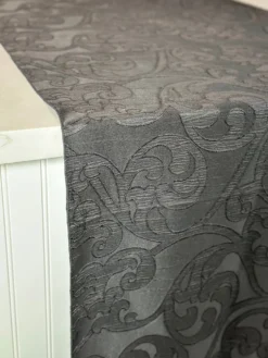 Classic Jacquard Table Linen in Black