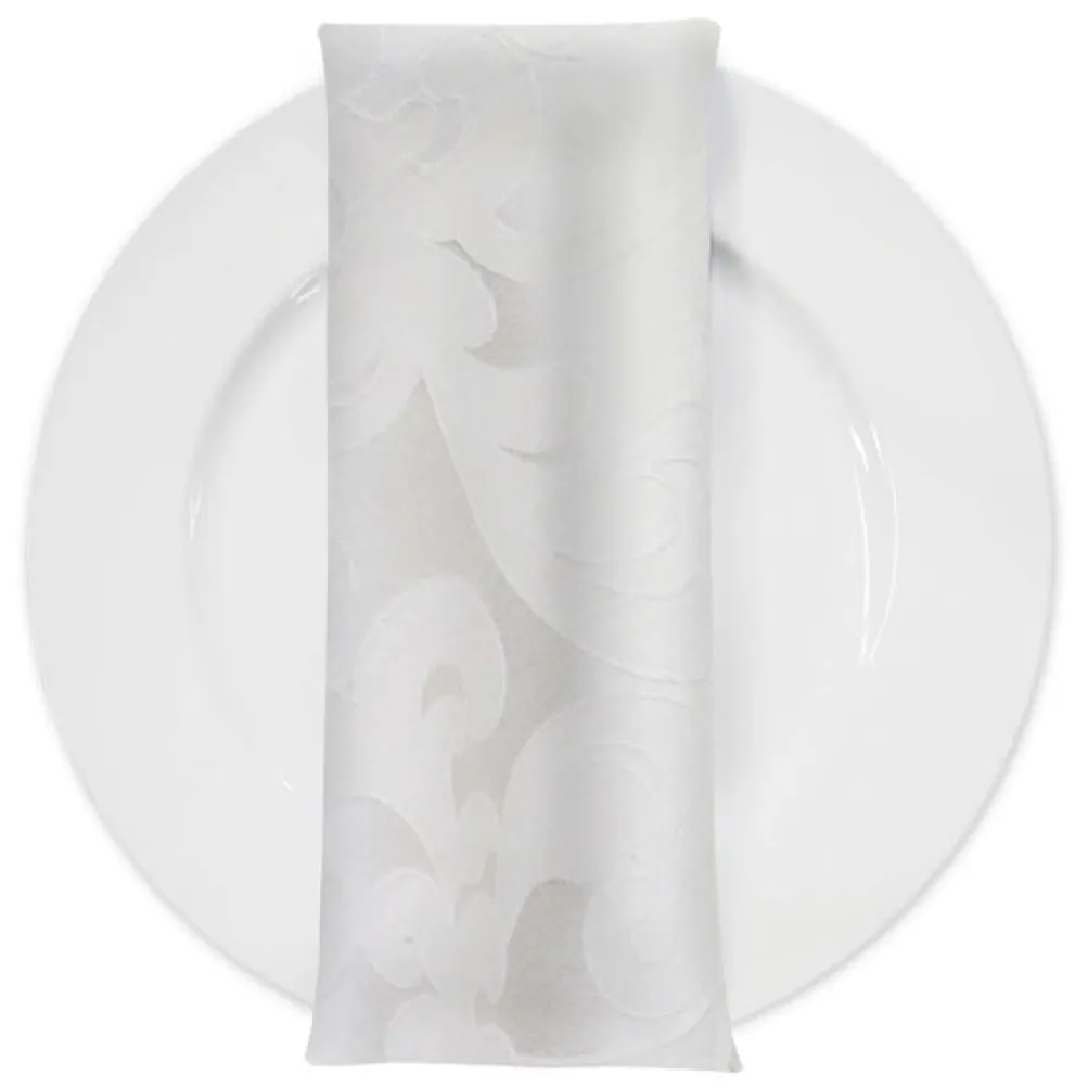 Classic Jacquard Table Napkin in Ivory