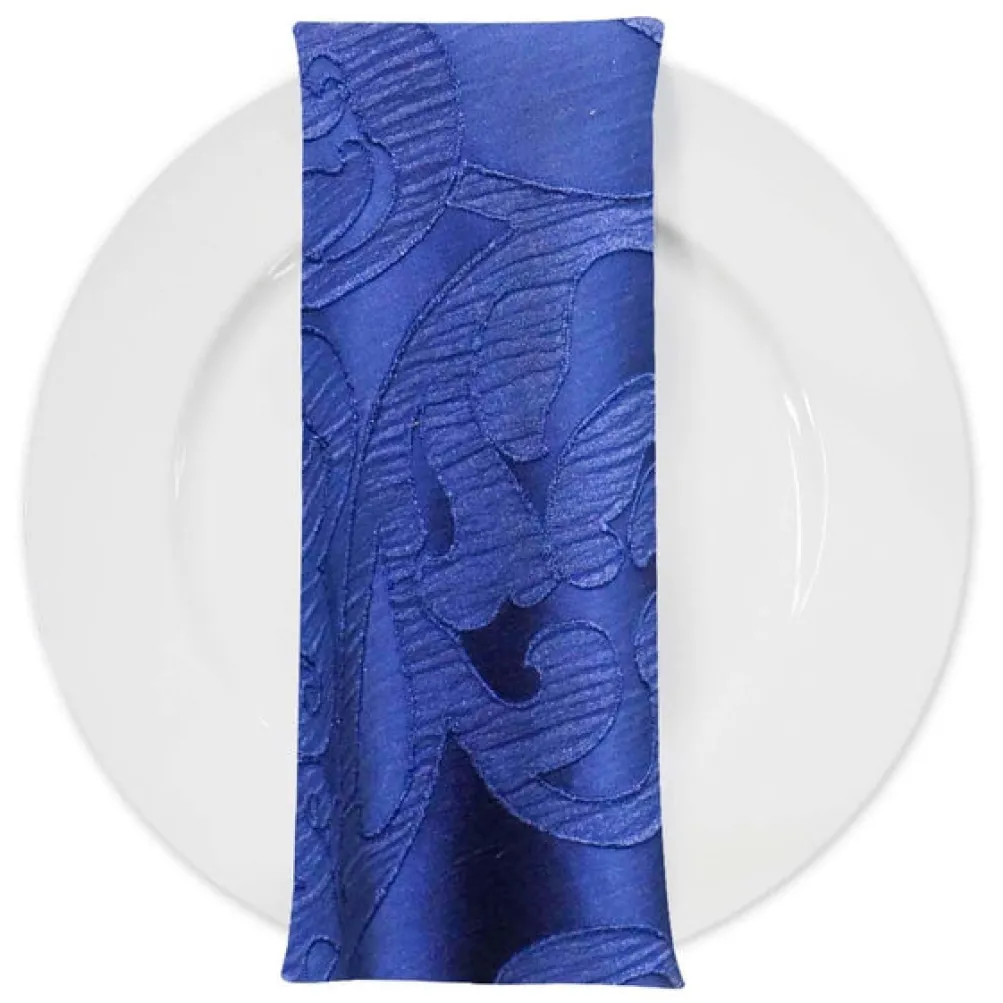 Classic Jacquard Table Napkin in Navy