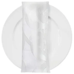 Classic Jacquard Table Napkin in White