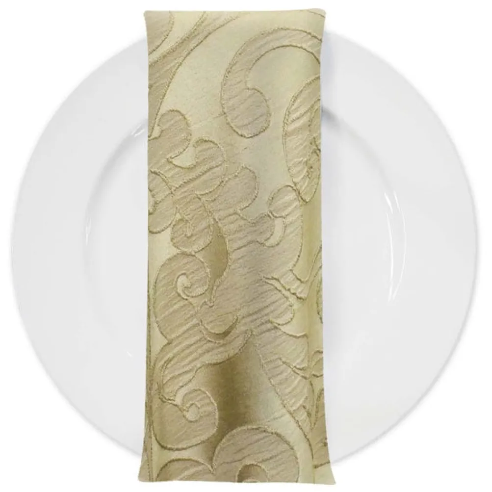 Classic Jacquard Table Napkin in Taupe