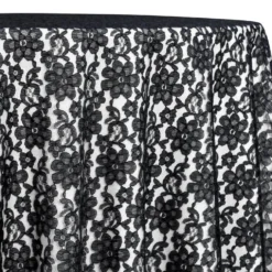 Classic Lace Table Linen in Black