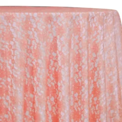 Classic Lace Table Linen in Coral 1203