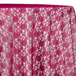 Classic Lace Table Linen in Fuchsia 1220