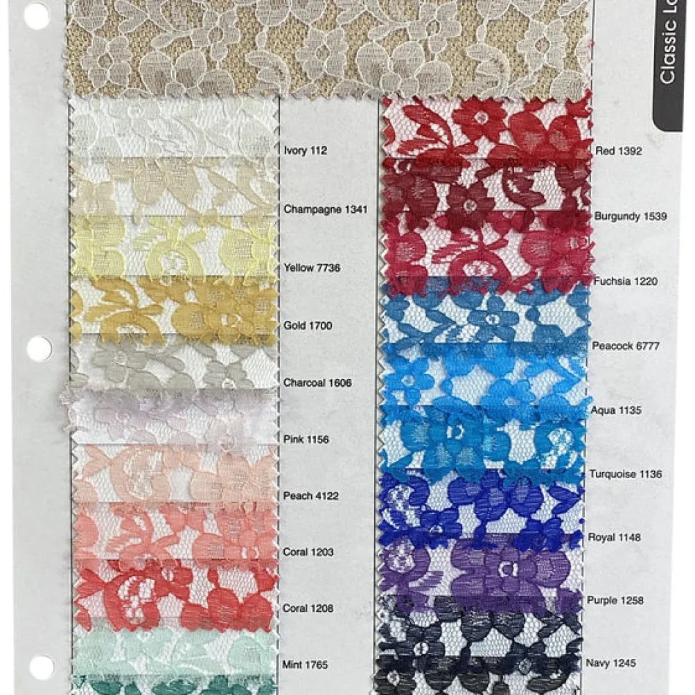 Classic Lace Table Linen in Red 1392