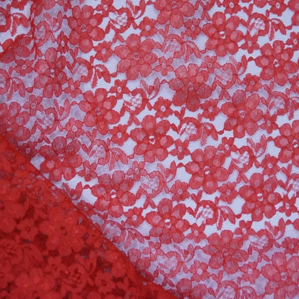 Classic Lace Table Linen in Red 1392