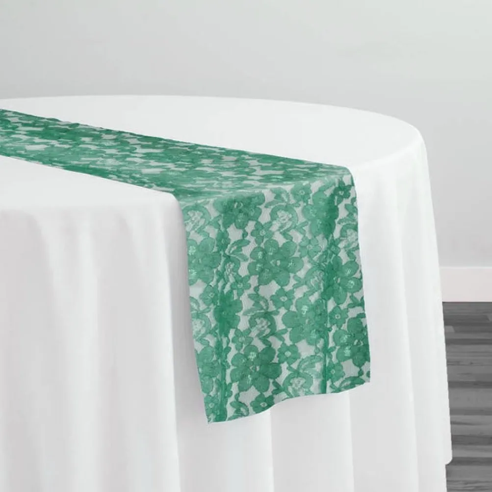 Classic Lace Table Runner in Jade 2000