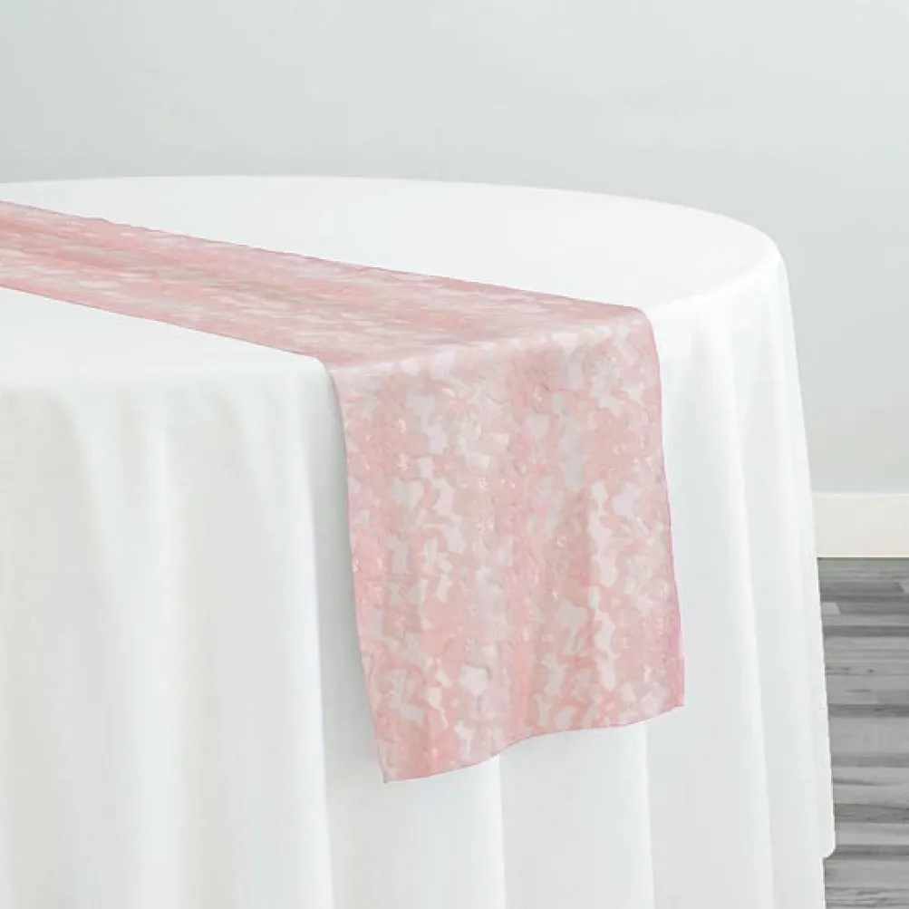 Classic Lace Table Runner in Peach 4122