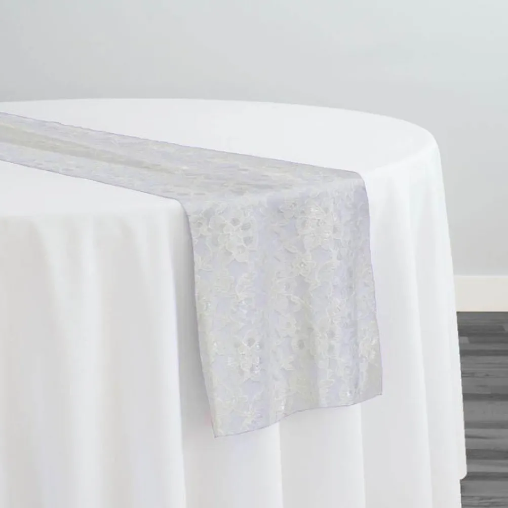 Classic Lace Table Runner in White