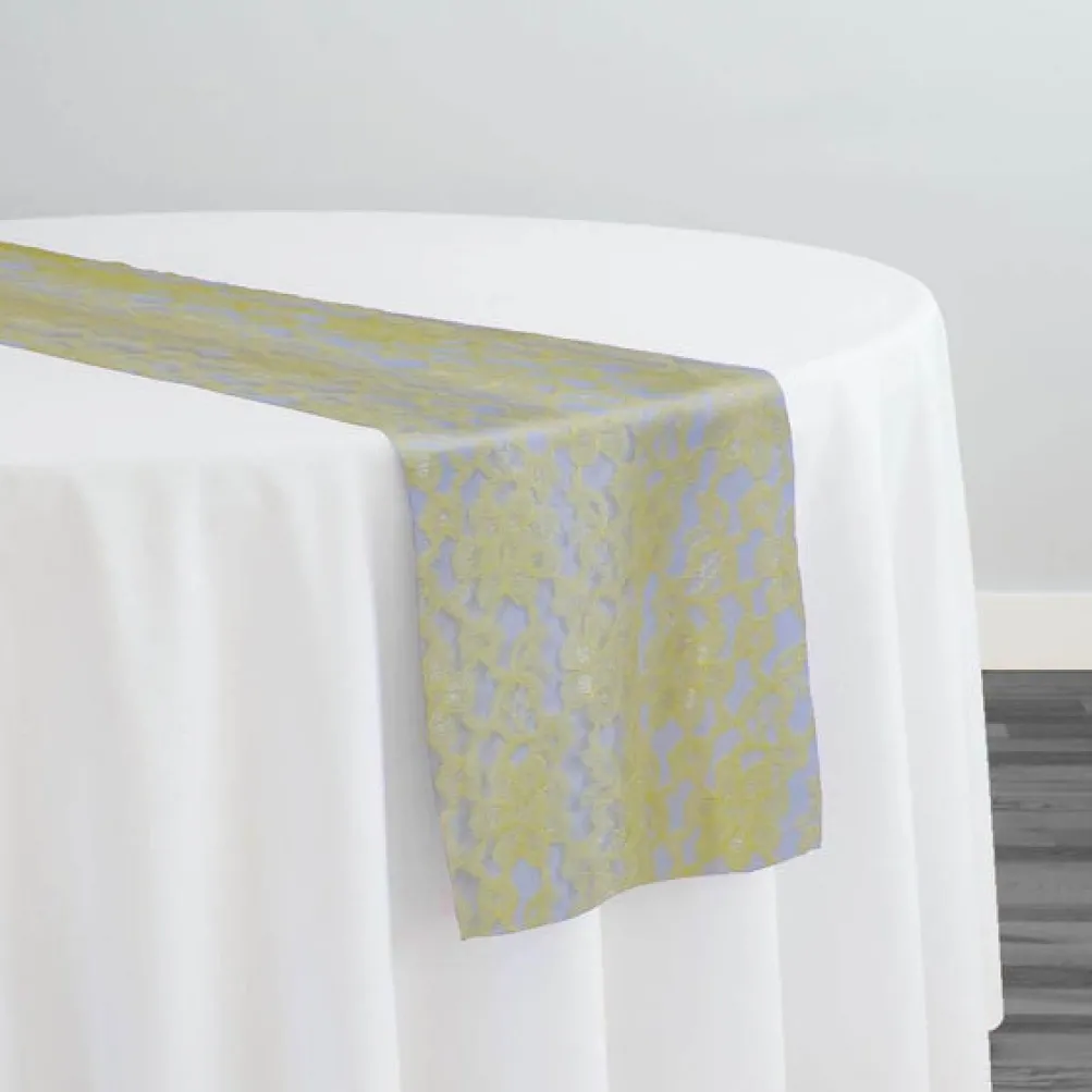 Classic Lace Table Runner in Yellow 7736
