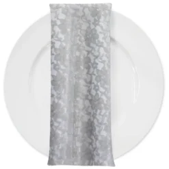 Classic Lace (w/ Poly Lining) Table Napkin in Charcoal 1606