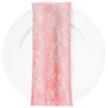 Classic Lace (w/ Poly Lining) Table Napkin in Coral 1203