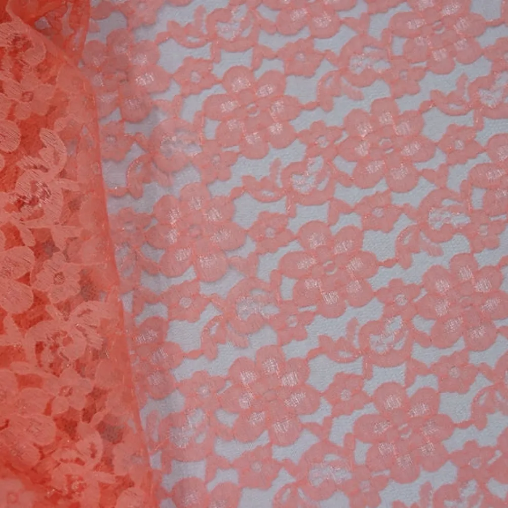 Classic Lace (w/ Poly Lining) Table Napkin in Coral 1203