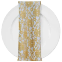 Classic Lace (w/ Poly Lining) Table Napkin in Gold 1700