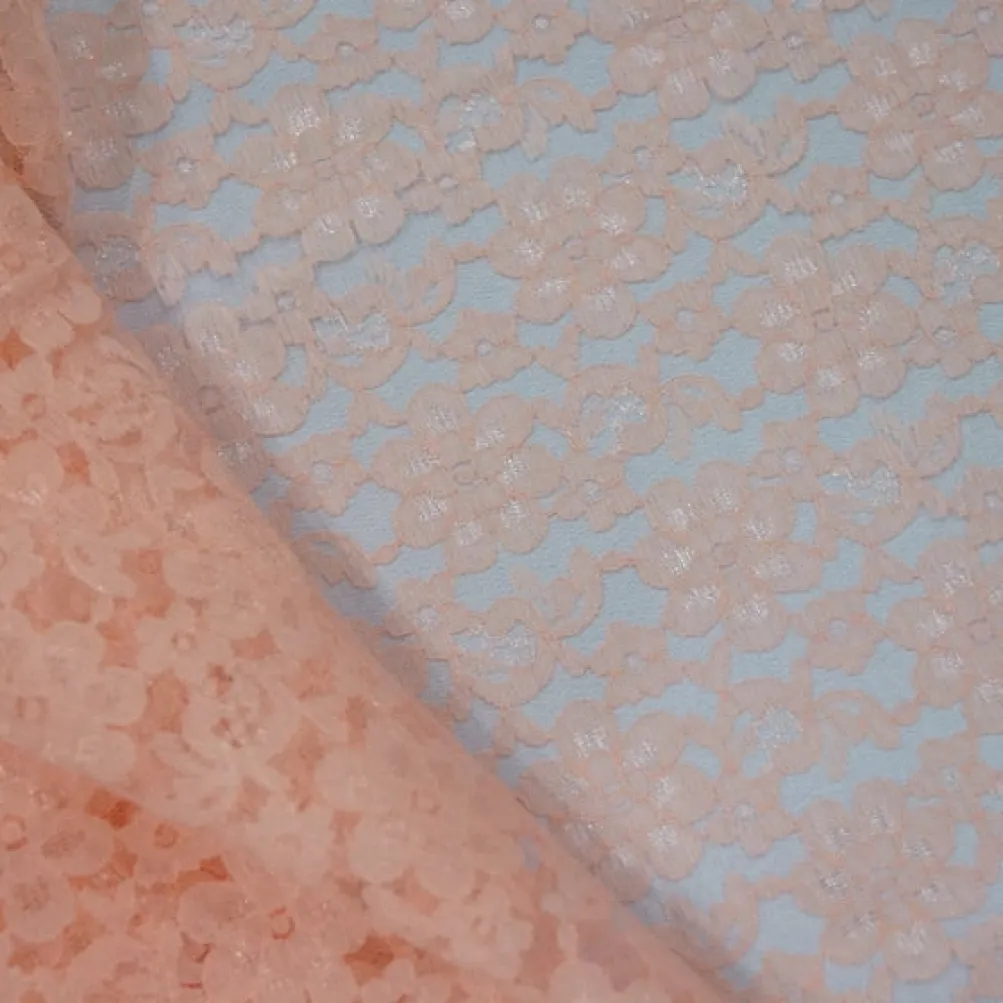 Classic Lace (w/ Poly Lining) Table Napkin in Peach 4122