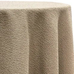 Cloud Chenille Table Linen in Taupe