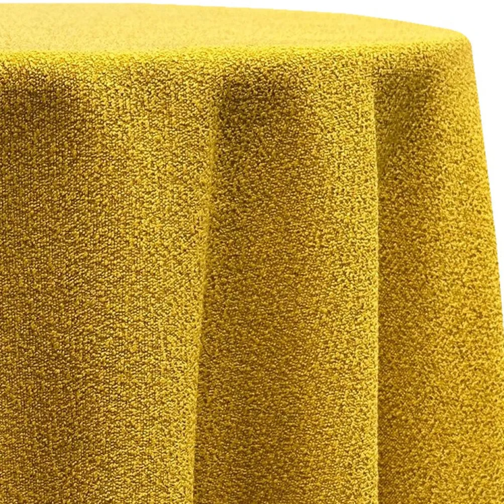 Cloud Chenille Table Linen in Gold