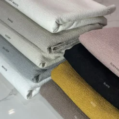 Cloud Chenille Table Linen in Off White