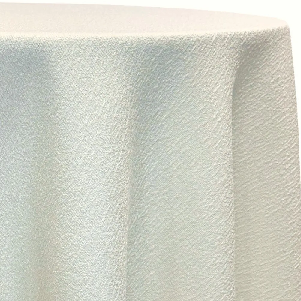 Cloud Chenille Table Linen in Off White