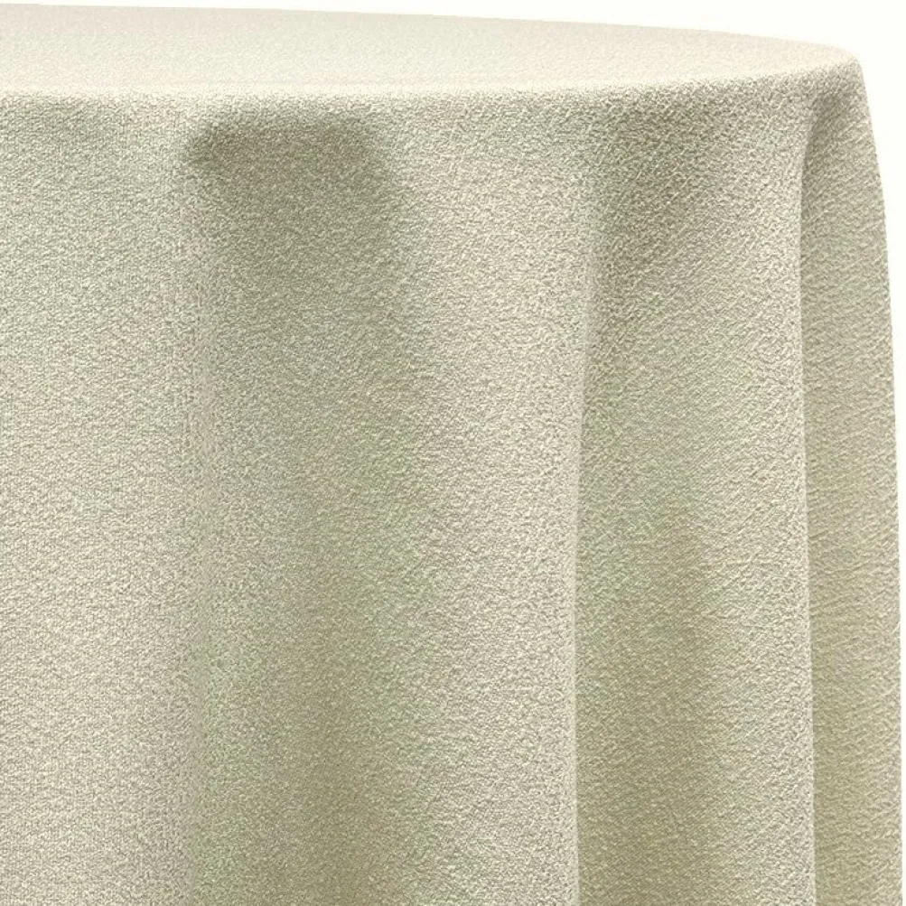 Cloud Chenille Table Linen in Ivory