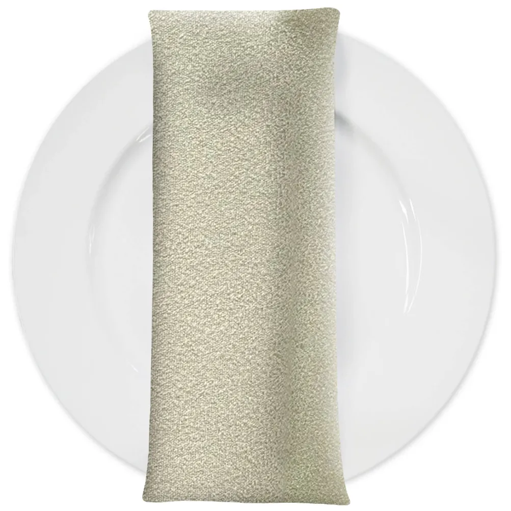 Cloud Chenille Table Napkin in Ivory