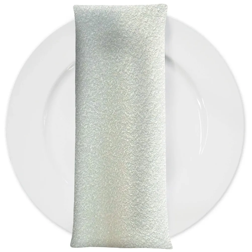 Cloud Chenille Table Napkin in Off White