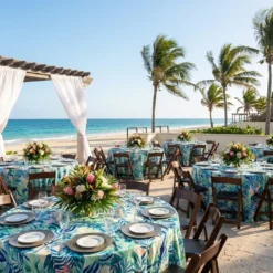 Coastal Breeze (Poly Print) Table Linen