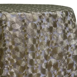 Coin Table Linen in Champagne