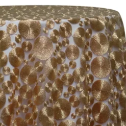 Coin Table Linen in Rose Gold