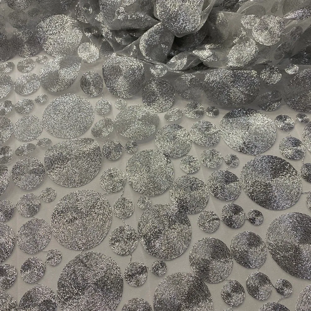 Coin Table Runner in Silver