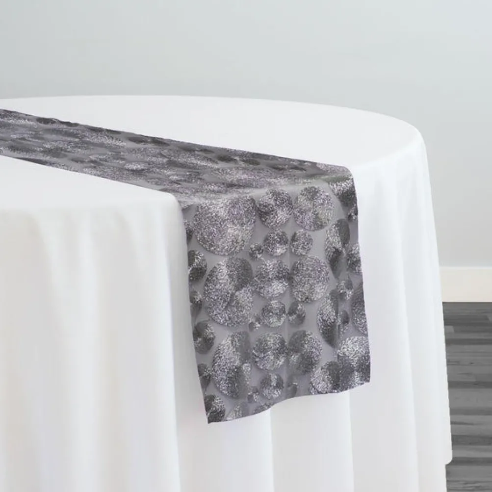 Coin Table Runner in Silver