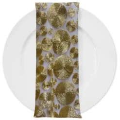 Coin (w/ Poly Lining) Table Napkin in Gold