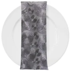 Coin (w/ Poly Lining) Table Napkin in Silver