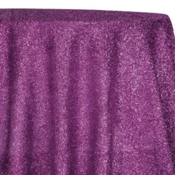 Confetti Metallic Table Linen in Fuchsia
