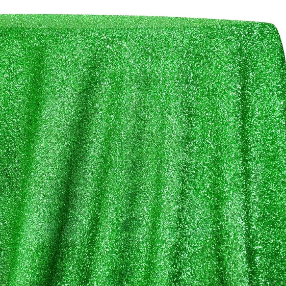 Confetti Metallic Table Linen in Green