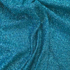 Confetti Metallic Table Linen in Turquoise