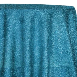 Confetti Metallic Table Linen in Turquoise