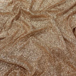 Confetti Metallic Table Linen in Champagne
