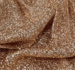 Confetti Metallic Table Linen in Champagne