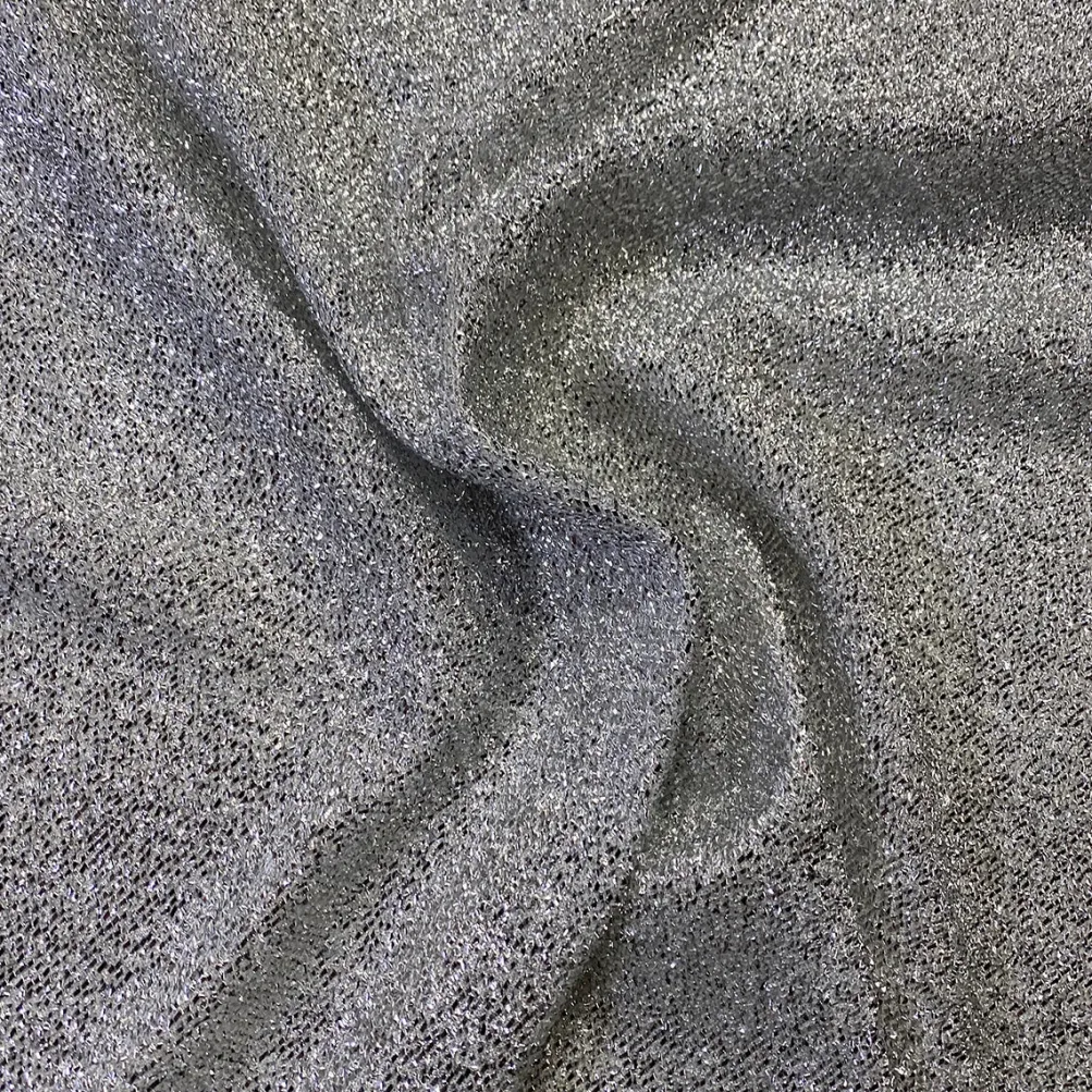 Confetti Metallic Table Linen in Silver