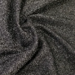 Confetti Metallic Table Linen in Black