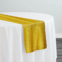 Confetti Metallic Table Runner in Gold