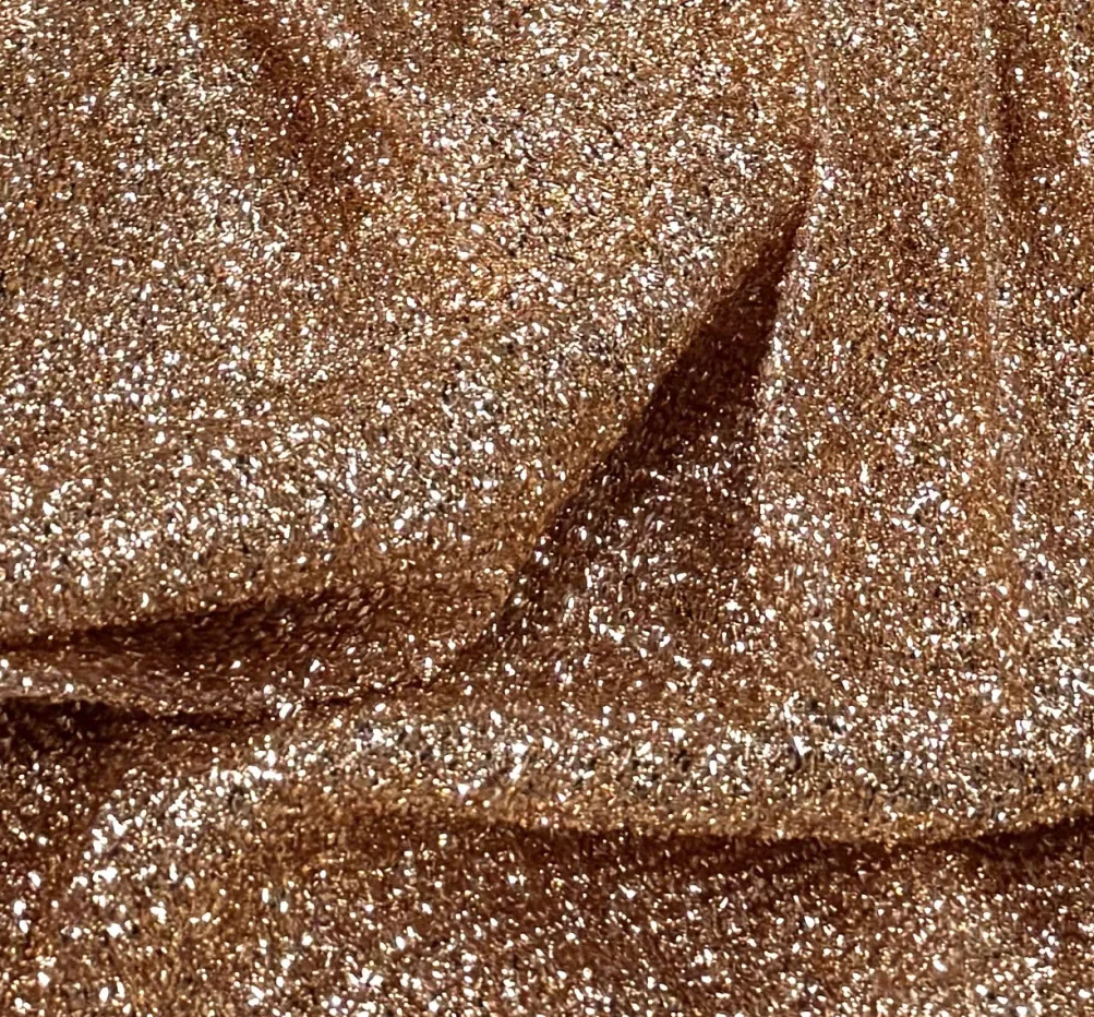 Confetti Metallic Table Runner in Champagne