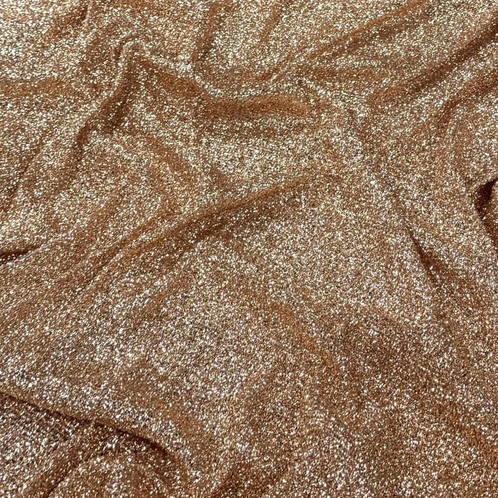 Confetti Metallic Table Runner in Champagne