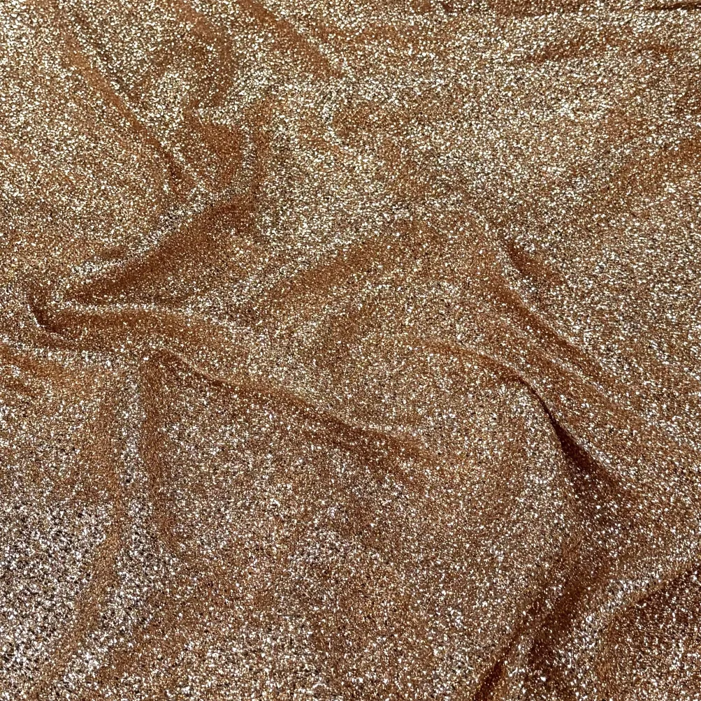 Confetti Metallic Table Runner in Champagne