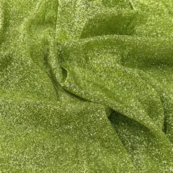 Confetti Metallic Table Runner in Lime