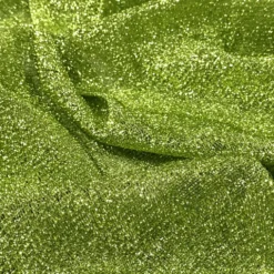 Confetti Metallic Table Runner in Lime